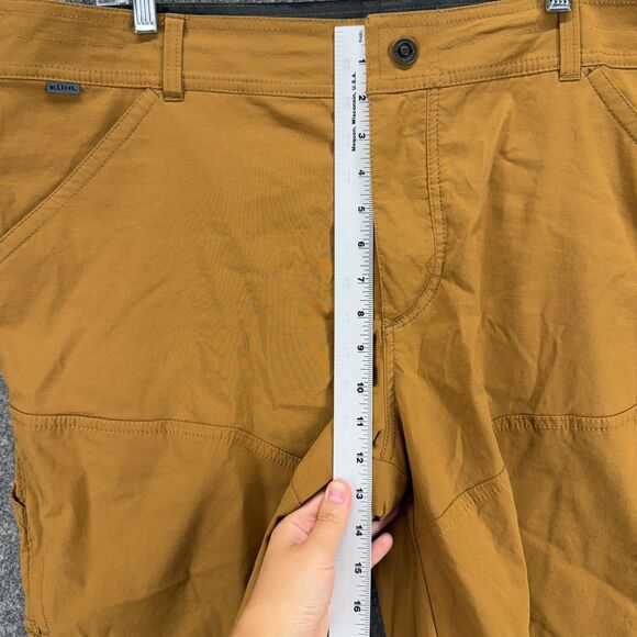 Kuhl Shorts Men 40 Brown Mid Rise Bermuda Flat Front Pockets Regular Fit Solid - Picture 4 of 10